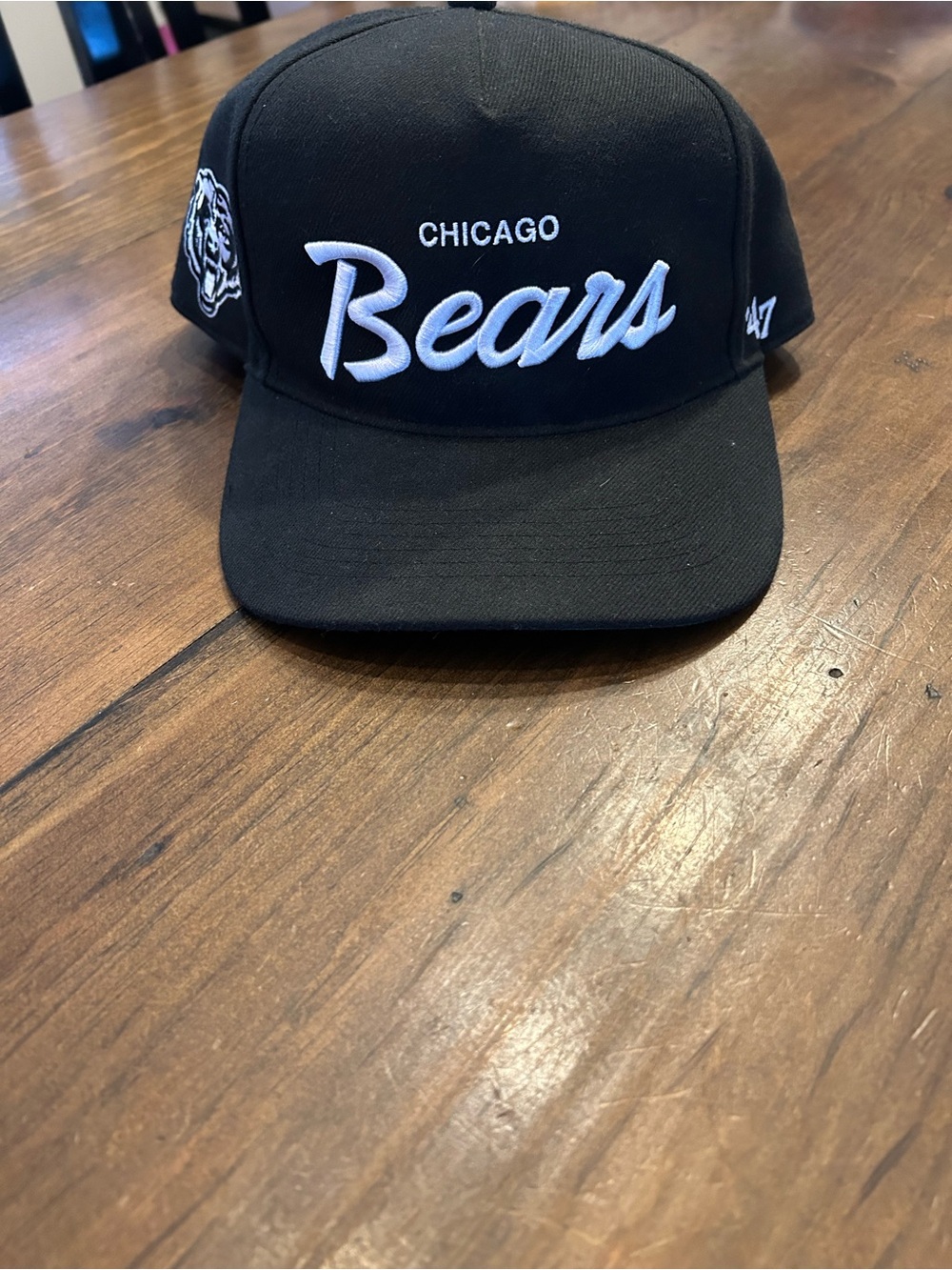 '47 Chicago Bears Black Script Snapback Hat “NWA Style”